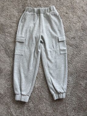 Express Women’s Gray Cargo Jogger Pants